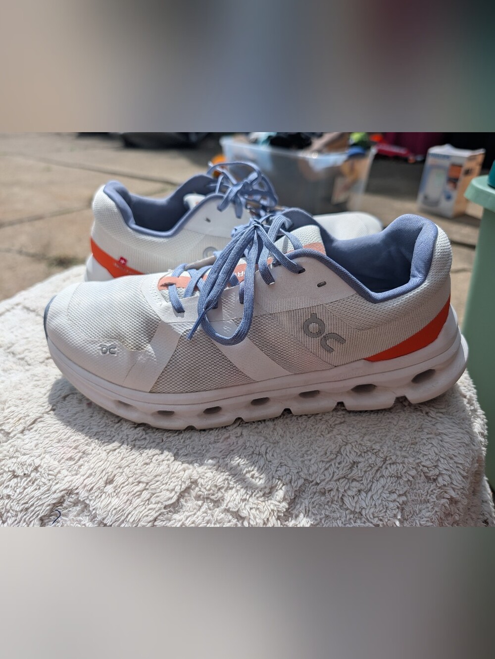Women's ON Cloudrunner White Sneakers Size 10.5